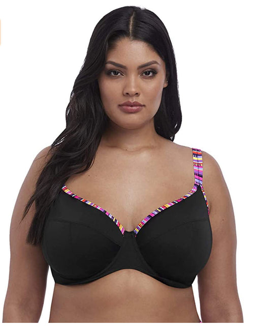 Elomi 7183, Women's Nomad Underwire Plunge Bikini Swim Top
