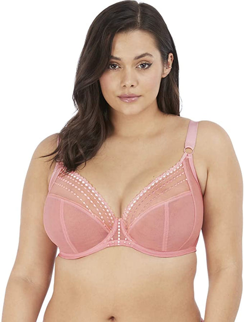 Elomi 8900, Matilda Unlined Plunge Underwire Bra (Rose Only)
