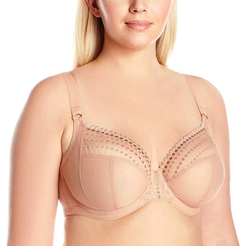 Elomi 8900, Matilda Unlined Plunge Underwire Bra (Cafe & Black)