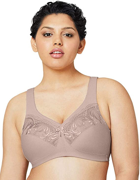 Camille Camille Womens White Soft Cup Front Fastening Bra