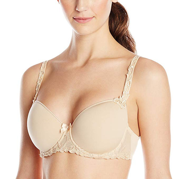Simone Perele Nude Strapless Bra with Molded Cups Like New Size 36C