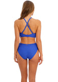 Beach Waves Adjustable Leg Bikini Short Blue, FS502201ULE