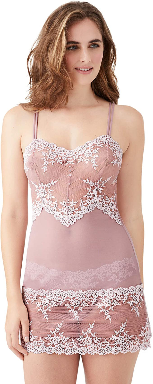 Wacoal Embrace Lace Chemise 814191 Delicious White – My Top Drawer