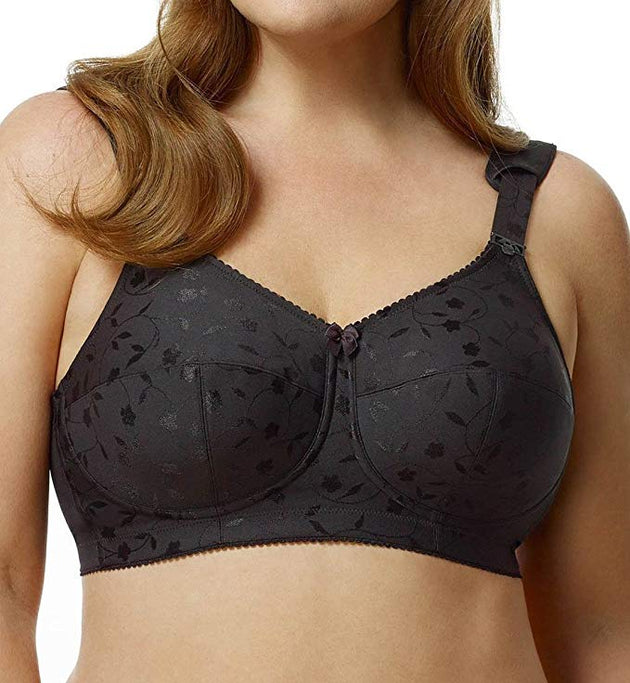 Women's Underwire Unlined Bra Minimizers Non-Padded Full Coverage Lace Plus  Size 46J