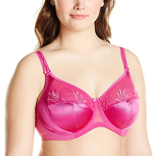 Elomi Women's Plus-Size Caitlyn UW Side Support Bra,Chambray,34H (UK) at   Women's Clothing store