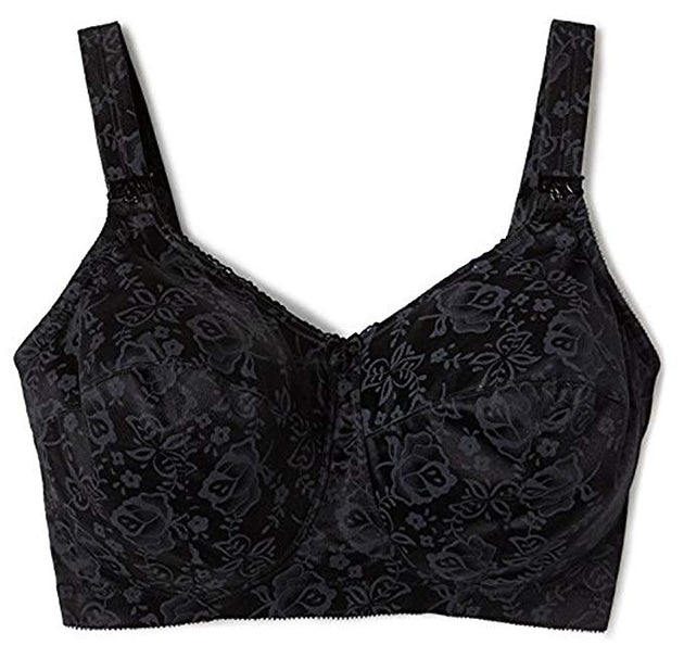 Elomi, Intimates & Sleepwear, Black Florallace Plussize Elomi Bra Size 36j