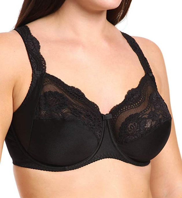 Bali Lilyette Minimizer Bra, Lacey Underwire Bra with Full-Coverage &  Natural Support, Underwire Bra for Everyday Wear