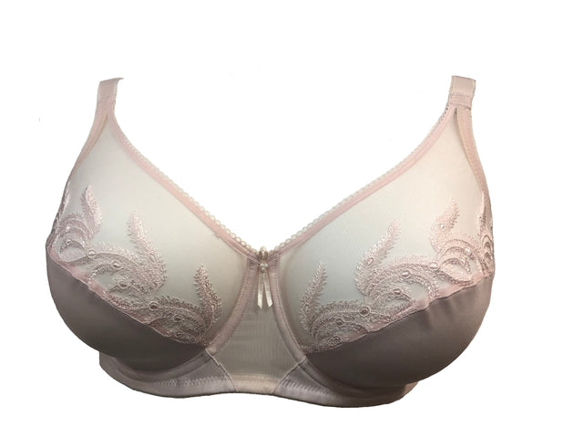 Wacoal Women's Feather Embroidery Underwire Bra, Naturally Nude