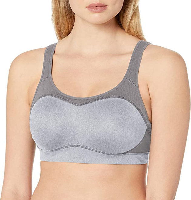 Champion Size 34D Grey Power Shape Max High Support Front-Close Sports Bra