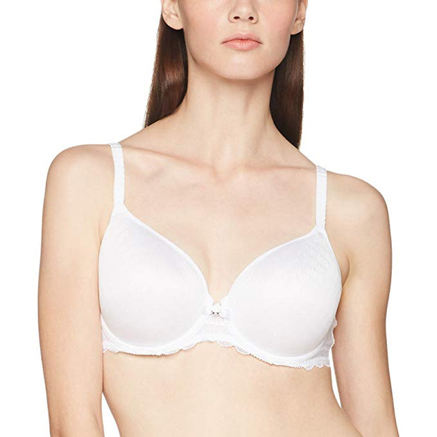 Sexy Chantelle Embroidered Silver Push-up Bra Size 36A Cup Soutien