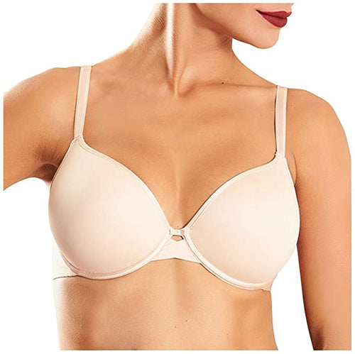 LoyisViDion Womens Bras Large Size Sthin mold cup, air hole, smooth finish  and accessory breast corset Rollbacks Beige XL 