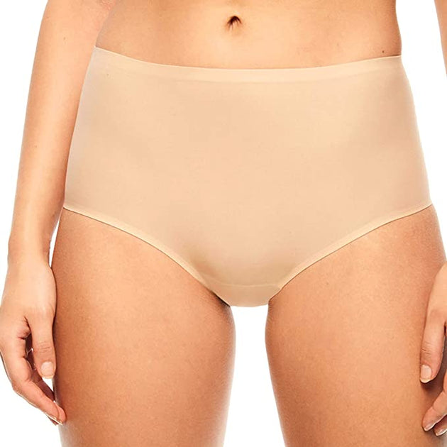 Pinky-beige high-waisted lace briefs - LA MANUFACTURE