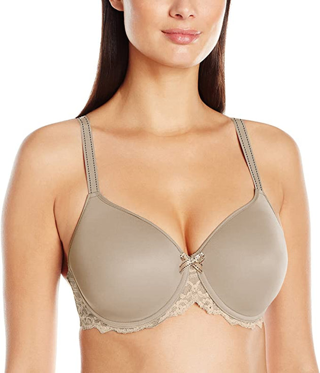 Chantelle Womens Hedona Underwired Moulded Cup Bra 38DD DD Ivory