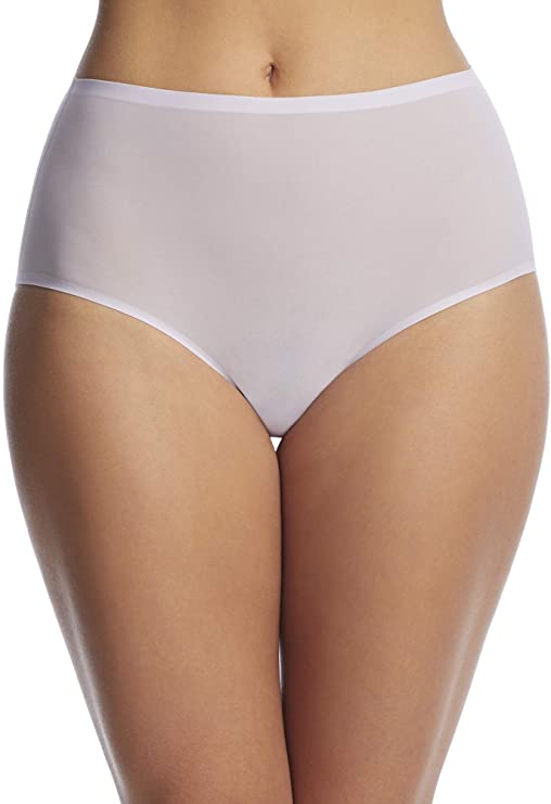 Forever 21 Women's Seamless Contrast Lace Panties in Pale Peach/Cayenne  Medium