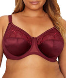 Elomi Cate Embroidered Full Cup Banded Underwire Bra (4030),40GG,Poppy -  Poppy,40GG 