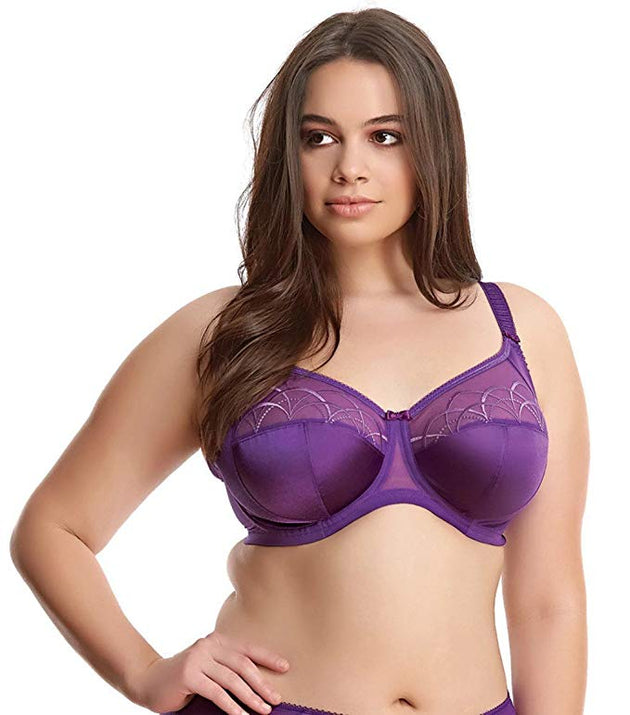 New Elomi 4030 Cate Underwired Full Cup Banded Bra Black Size 40K.