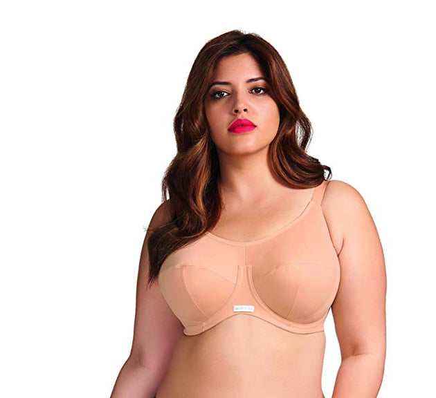 Womens Smoothing Underwired Moulded Nursing Bra, 38H, Nude
