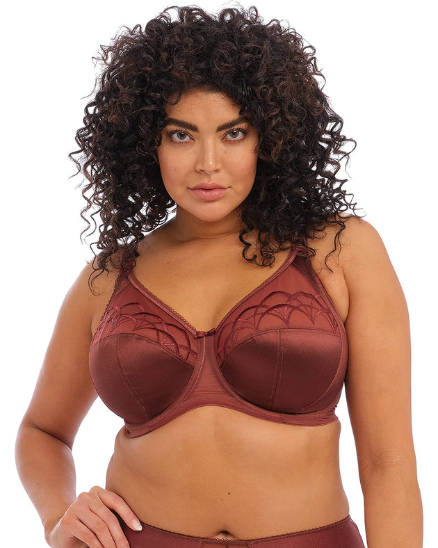 Womens Plus Size Full Coverage Underwire Unlined Minimizer Lace Bra Dark  Red 40H
