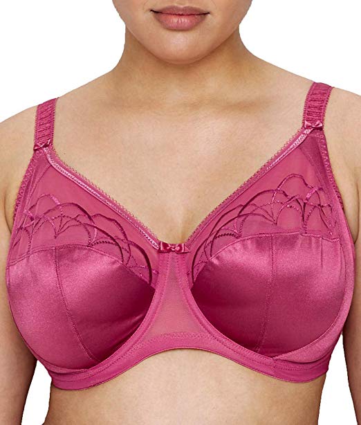 Elomi Maroon Cate Embroidered Full Cup Underwire Bra Size 40G