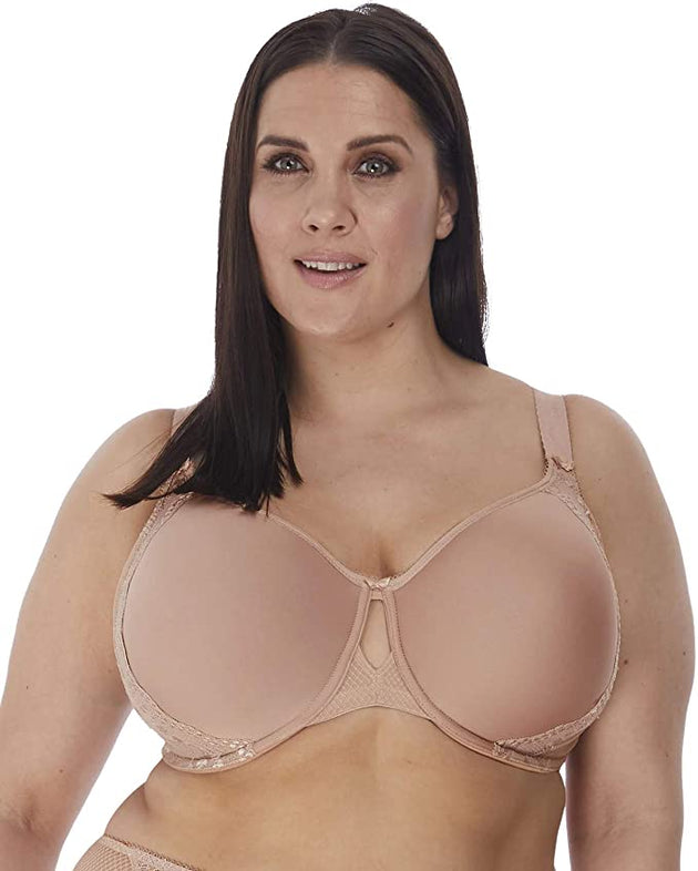 Elomi Charley Bandless Spacer Seamless Underwire Bra (4383),38HH,Storm 