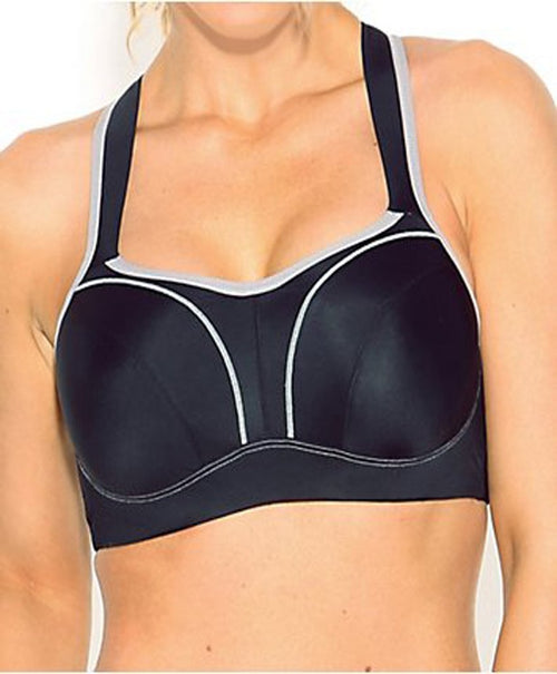 Fit Fully Yours Pauline Underwire Sports Bra, Blue Silver – Bras & Honey USA