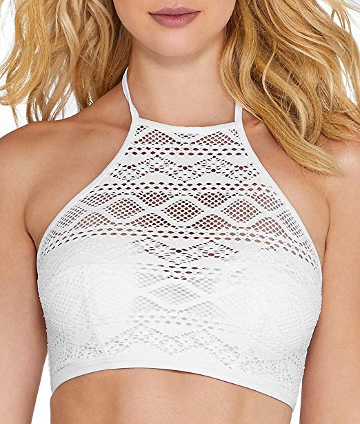 high neck underwire bikini top