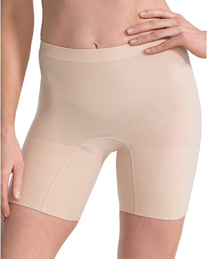 spanx trust your thinstincts medium control targeted short, s, soft nude 
