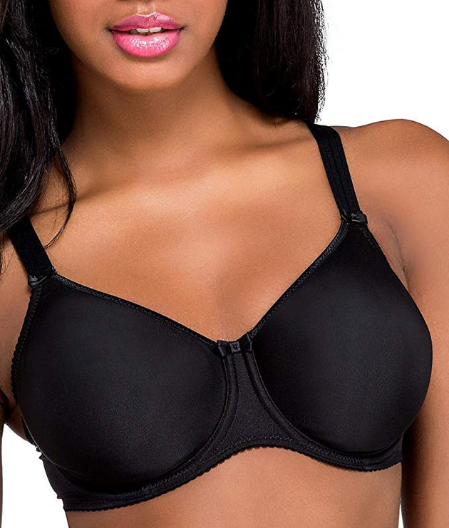 Womens Plus Size Bras Minimizer Underwire Full Coverage Unlined Seamless  Cup Black 42F