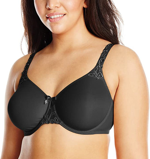 Dominique Women's Lila Everyday Lace Minimizer Bra 7001, Black, 32B at   Women's Clothing store