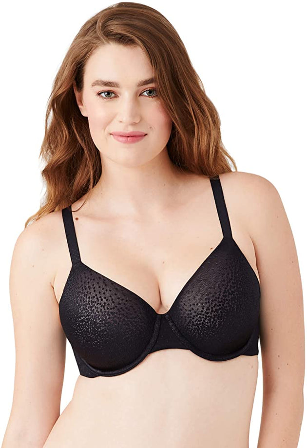 Wacoal Visual Effects Soft Cup Lace Minimizer Bra In Black